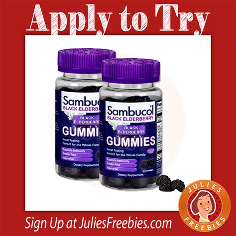 Free Sambucol Black Elderberry Gummies - Moms Meet - Julie's Freebies