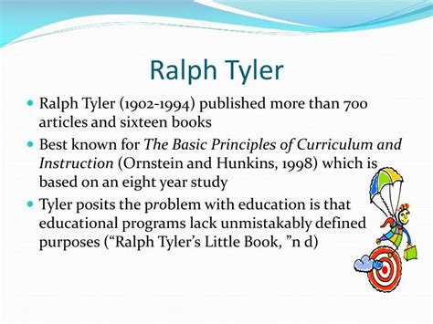 PPT - The Tyler Curriculum Evaluation Model TWU Nurs 5253 Elouise Ford ...