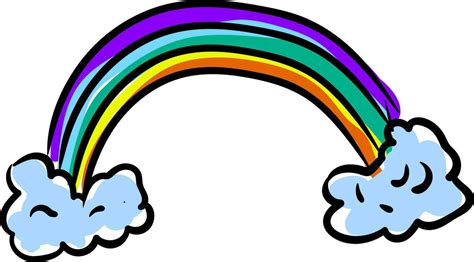 Clipart of a colorful rainbow vector or color illustration 35433169 ...