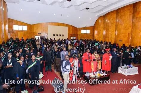 List of Postgraduate Courses Offered at Africa University, AU: 2024/2025 - Explore the best of ...