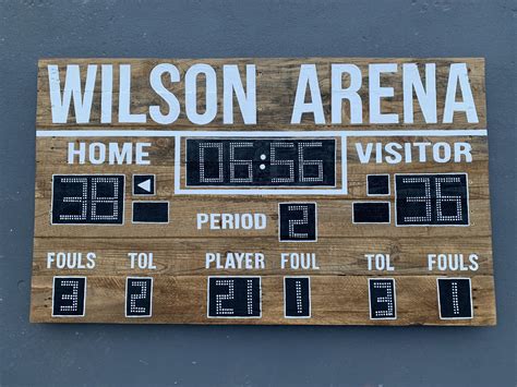 Basketball Scoreboard Various Sizes Custom Last Name | Etsy | Basketball scoreboard, Scoreboard ...