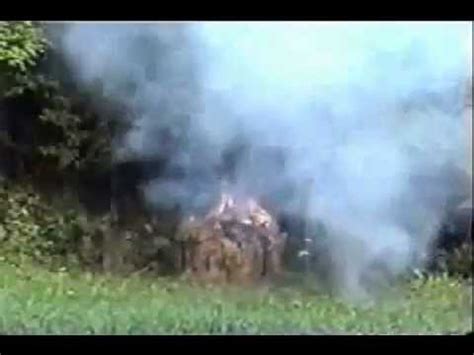 Oxygen Tank Explodes when Hit by a Bullet - YouTube