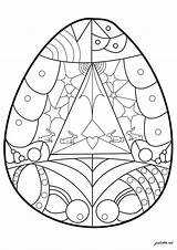 Oeuf de Pâques Aux Formes Géométriques  Coloriages à sketch template