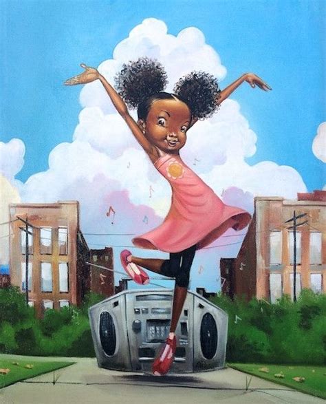 I Got the Rhythm | Frank morrison art, African american art, Black girl art