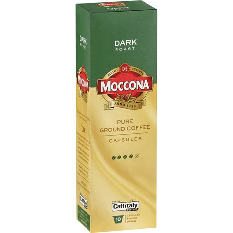 Moccona Caffitaly Coffee Capsules Dark Roast 10pk 80g | Woolworths