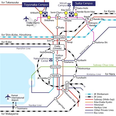 Department of Physics, Osaka University | Access Map