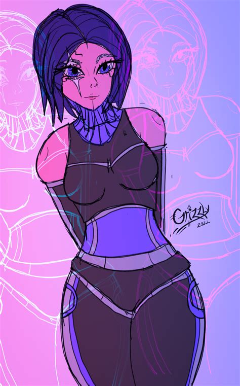 CyberPunk Style Sketch (Practice) by GrizzlytheB34R on DeviantArt