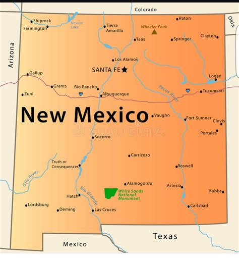 State Map Of New Mexico World Map - vrogue.co