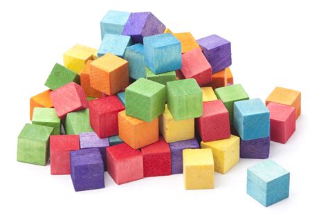 Free Stock Photo 11960 Heap of colorful wooden kids building blocks | freeimageslive