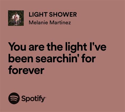 Melanie Martinez Light Shower Lyrics | Melanie martinez lyrics, Melanie ...