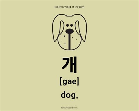 개 – How To Say Dog in Korean | Kimchi Cloud