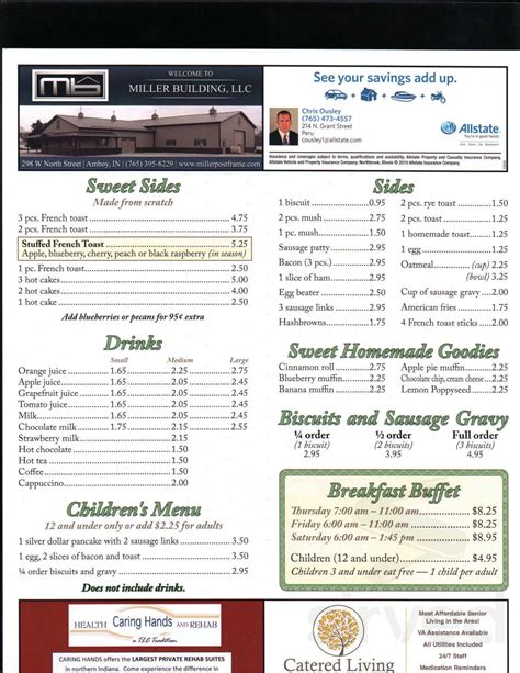 Dutch Cafe menus in Peru, Indiana, United States