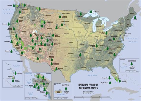 National Park In Usa Map | Living Room Design 2020