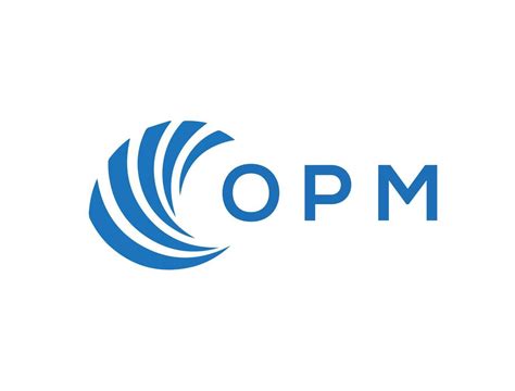 OPM letter logo design on white background. OPM creative circle letter logo concept. OPM letter ...