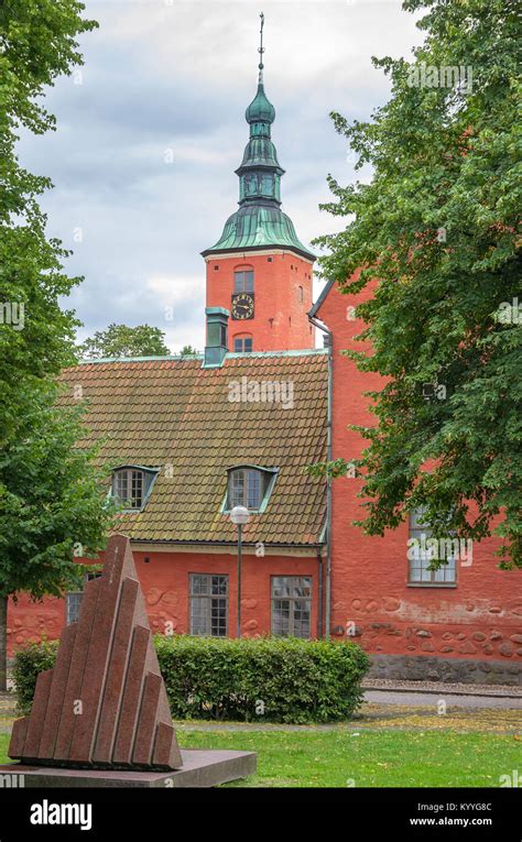 View of Halmstad Castle (Halmstads slott), Halmstad Municipality ...