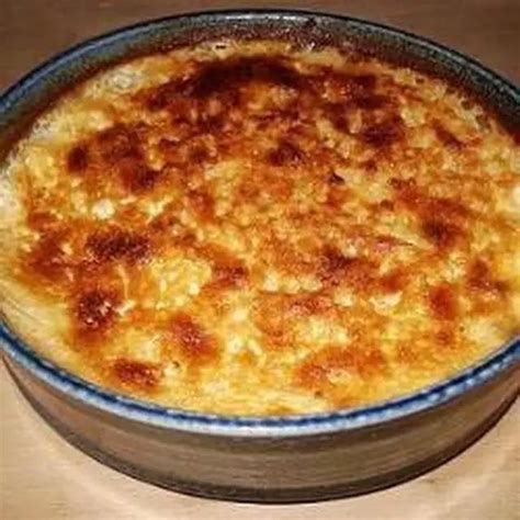 Good Old Fashioned Baked Rice Pudding with Milk, Rice, Caster Sugar ...