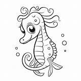 Seahorse Under The Sea Coloring Pages sketch template