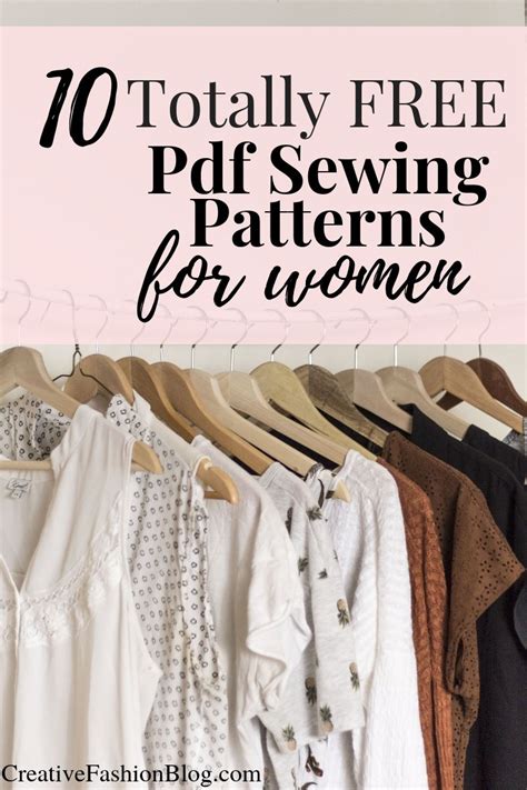 10 Totally Free Sewing Patterns Pdf - Creative Fashion Blog | Sewing ...