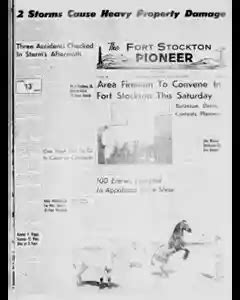 Fort Stockton Pioneer Archives, May 9, 1963, p. 1