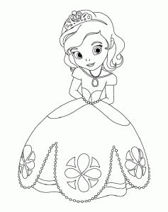 Sofia the First Coloring pages for kids (Free PDF printables)