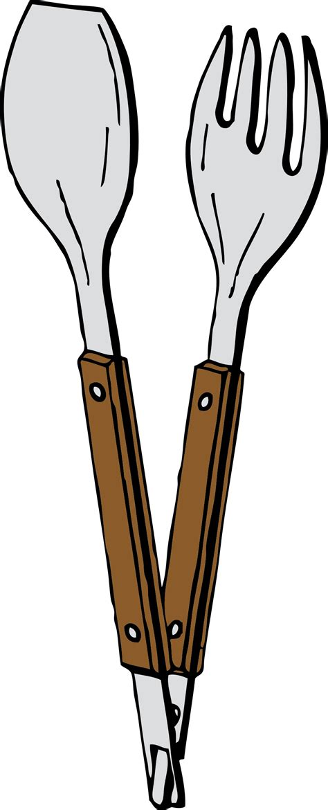 Clipart - salad tongs