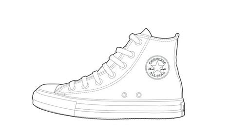 Converse Coloring Page at GetColorings.com | Free printable colorings pages to print and color