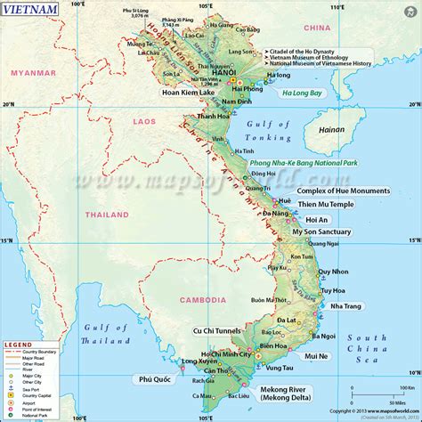 Free Map Of Vietnam