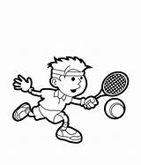 Sports Photograph Coloring Pages Kids Tennis Printable sketch template