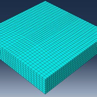 The finite element model mesh. | Download Scientific Diagram