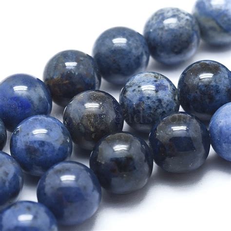 Natural Dumortierite Quartz Bead Strands, Grade A, Round, 10mm, Hole ...