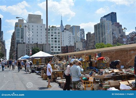 Hell s kitchen flea market editorial photo. Image of york - 59454666