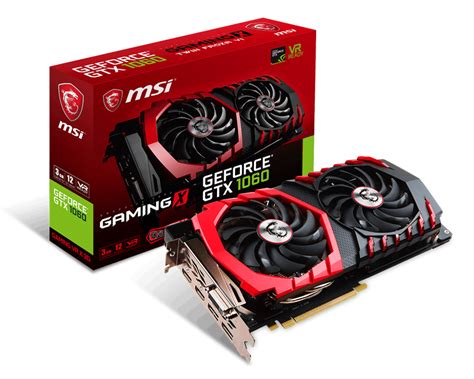 Specification GeForce GTX 1060 GAMING VR X 3G | MSI Global - The ...