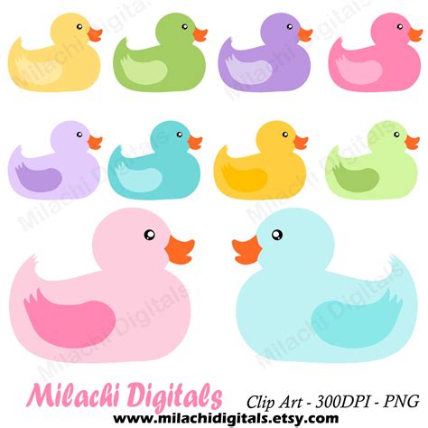 Rubber Duck Clipart Duckies Clipart Vector Graphics Rubber - Etsy Canada