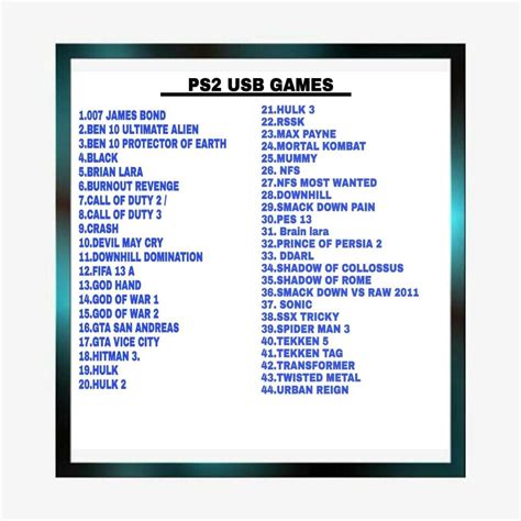 All Ps2 Games List Images