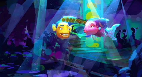 Living Lines Library: Shark Tale (2004) - Concept Art, Color Keys