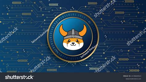 Floki Inu Floki Crypto Currency Metallic Stock Vector (Royalty Free ...