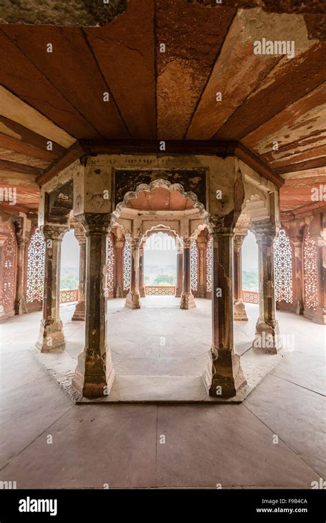 The Red Fort in Agra, Uttar Pradesh, India where Shah Jahan (who built ...