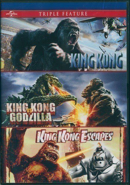 Kong Triple Feature: King Kong (2005), King Kong vs Godzilla (1963 ...