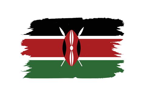 Kenya flag official colors vector illustration 36002781 Vector Art at ...