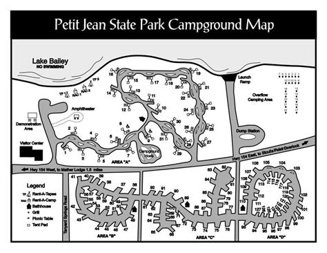 Petit Jean State Park Campground Map