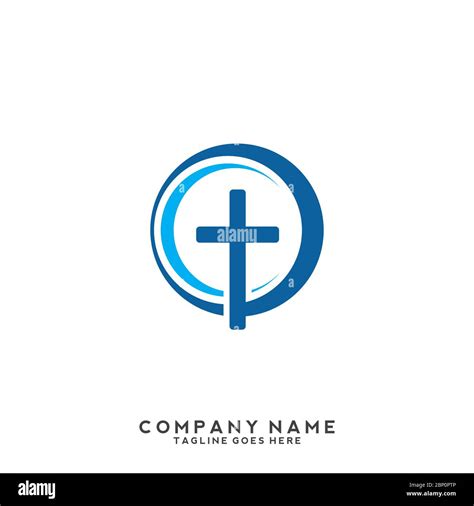 Abstract christian cross logo design vector template. Baptist cross symbol vector design ...