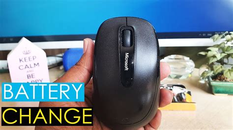 How To Change Battery In Microsoft Wireless Mouse 2000 - YouTube