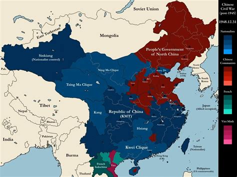 The Chinese Civil War in 1949 : r/MapPorn