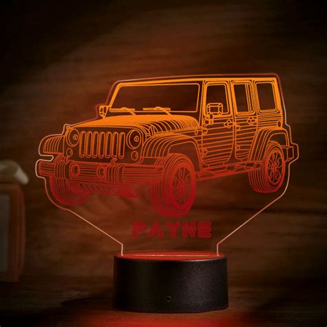 Custom Car Toy Night Light Personalized Name Lamp Multi Color For Boys ...