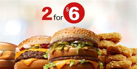 McDonald's Launches New 2 For $6 Mix And Match Deal - The Fast Food Post