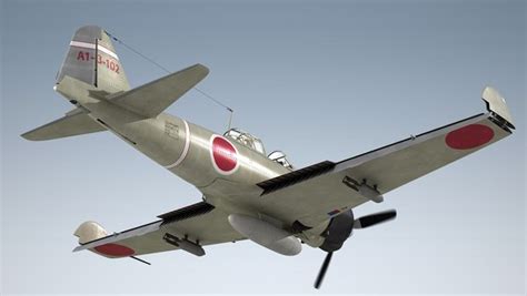 Mitsubishi A6M2 Zero 3D model - TurboSquid 1837043