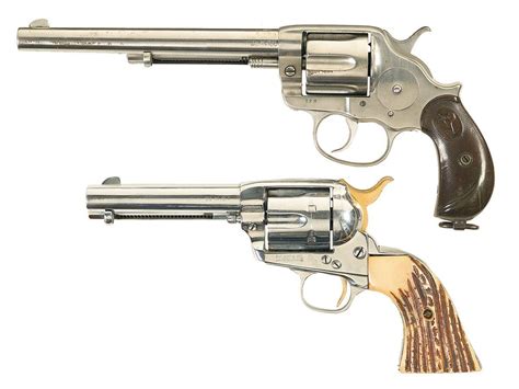 Two Colt Revolvers -A) Colt Model 1878 Frontier Double Action Revolver B) Colt Single Action Army R