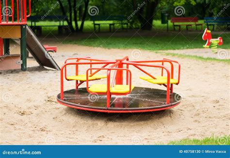 Playground roundabout stock photo. Image of recreation - 40758130