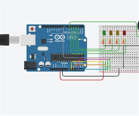 Water Level Indicator Using Arduino in TinkerCad | Basteln