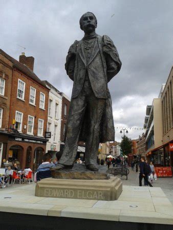 Nice statue but in the wrong location. - Edward Elgar Statue, Worcester Traveller Reviews ...